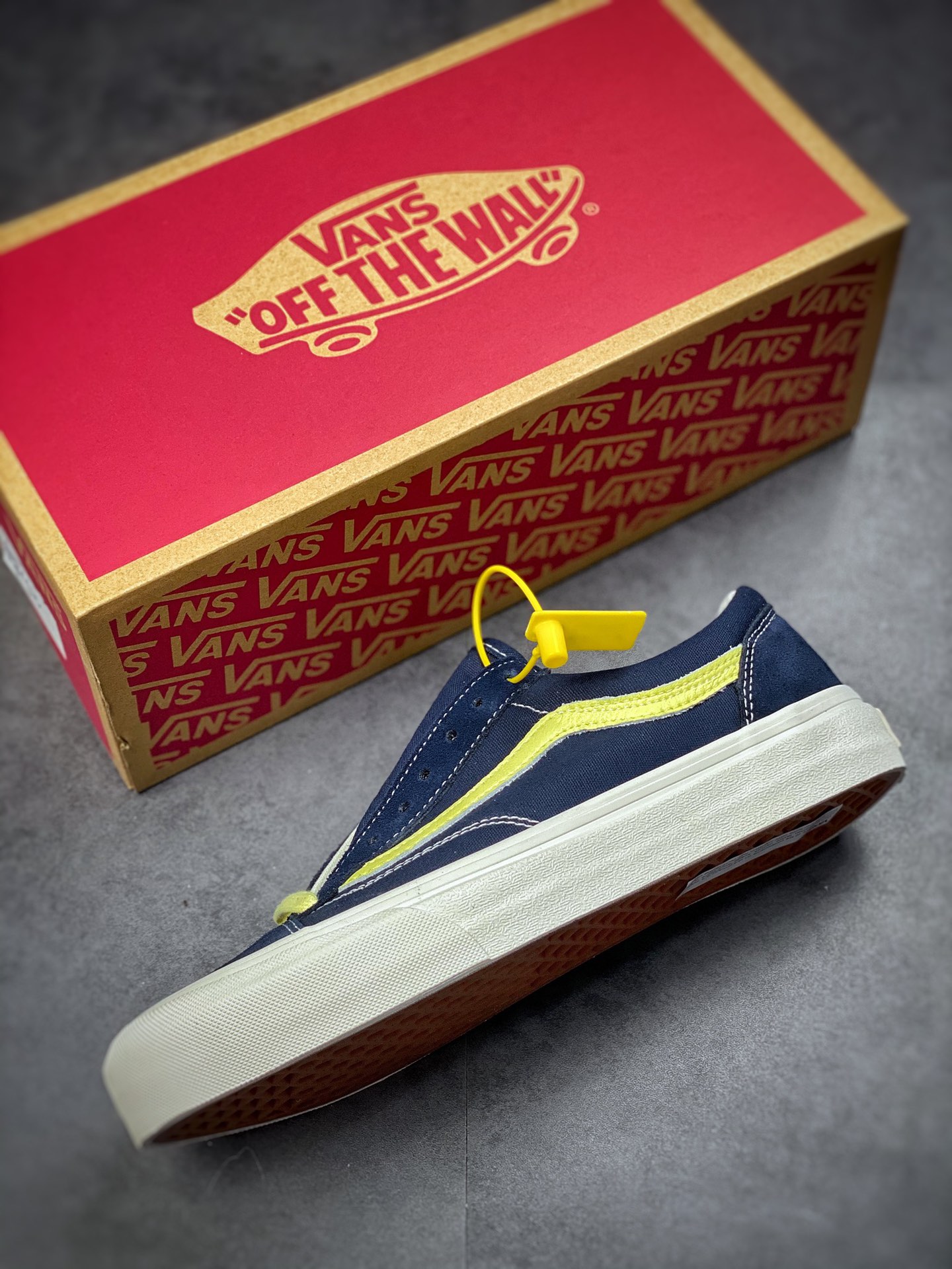 Vans Style 36 Dencon SF Lemon Yellow Quan Zhilong Same Low-Top Vulcanized Canvas Shoes