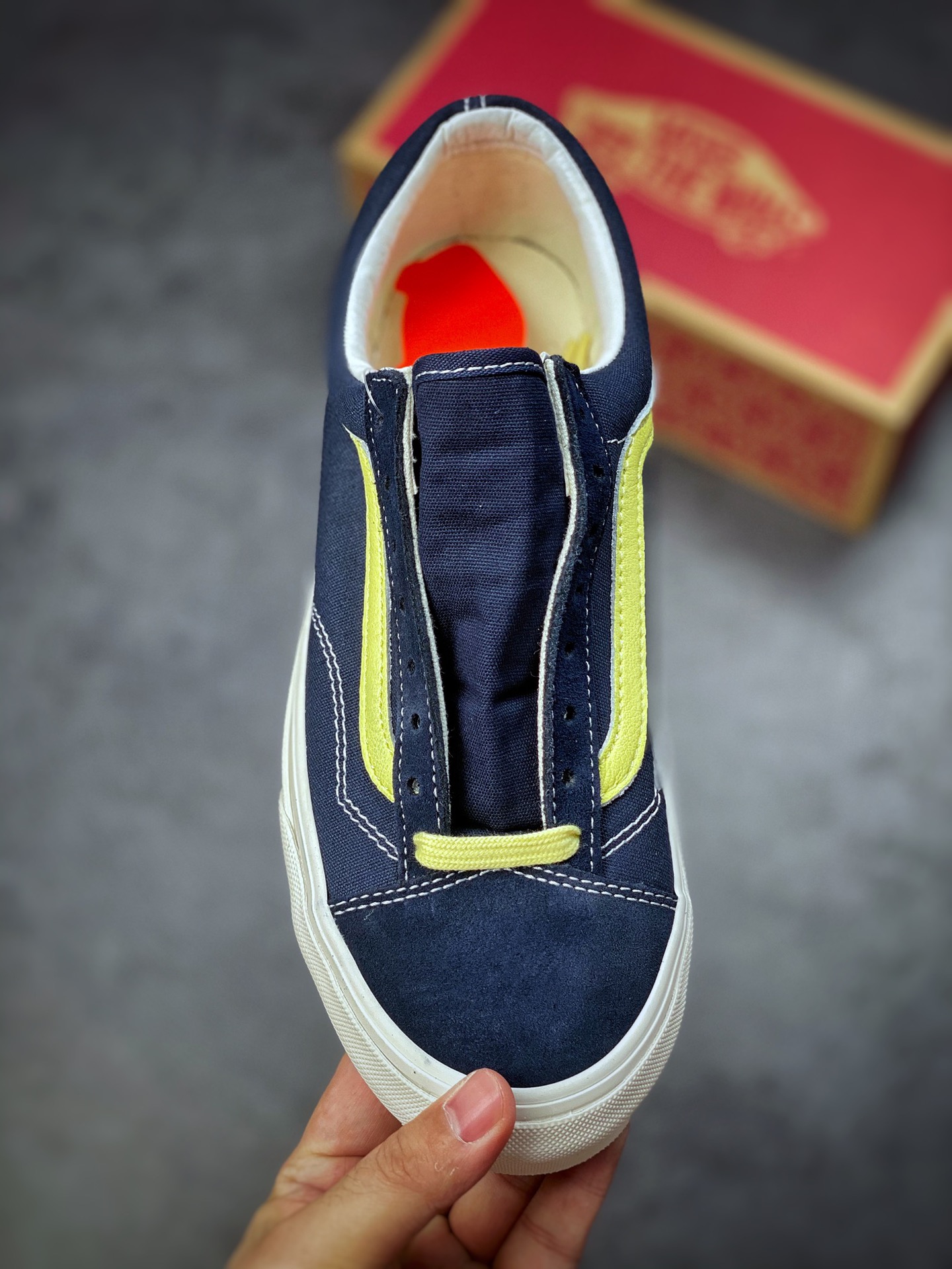 Vans Style 36 Dencon SF Lemon Yellow Quan Zhilong Same Low-Top Vulcanized Canvas Shoes