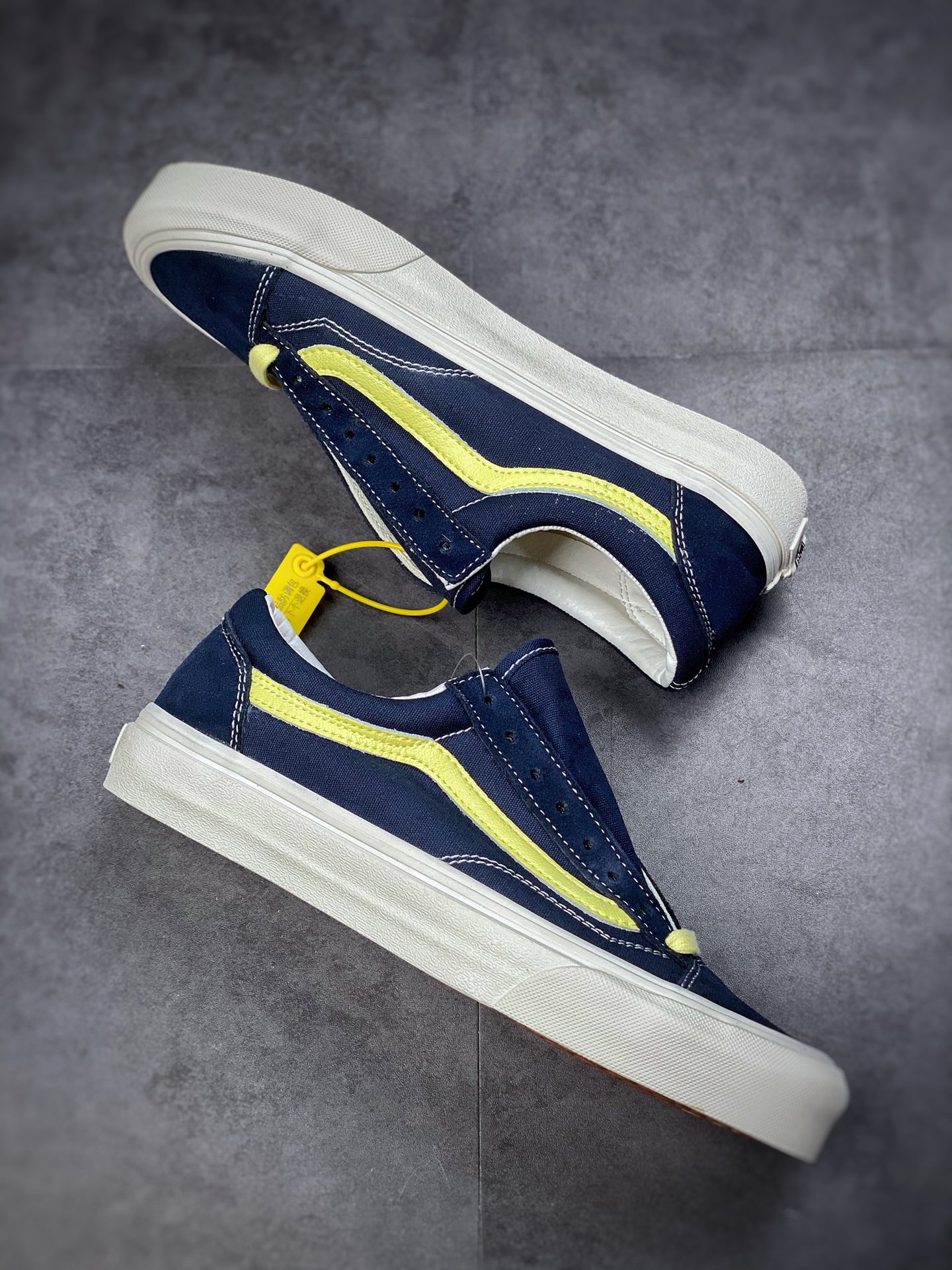 Vans Style 36 Dencon SF Lemon Yellow Quan Zhilong Same Low-Top Vulcanized Canvas Shoes