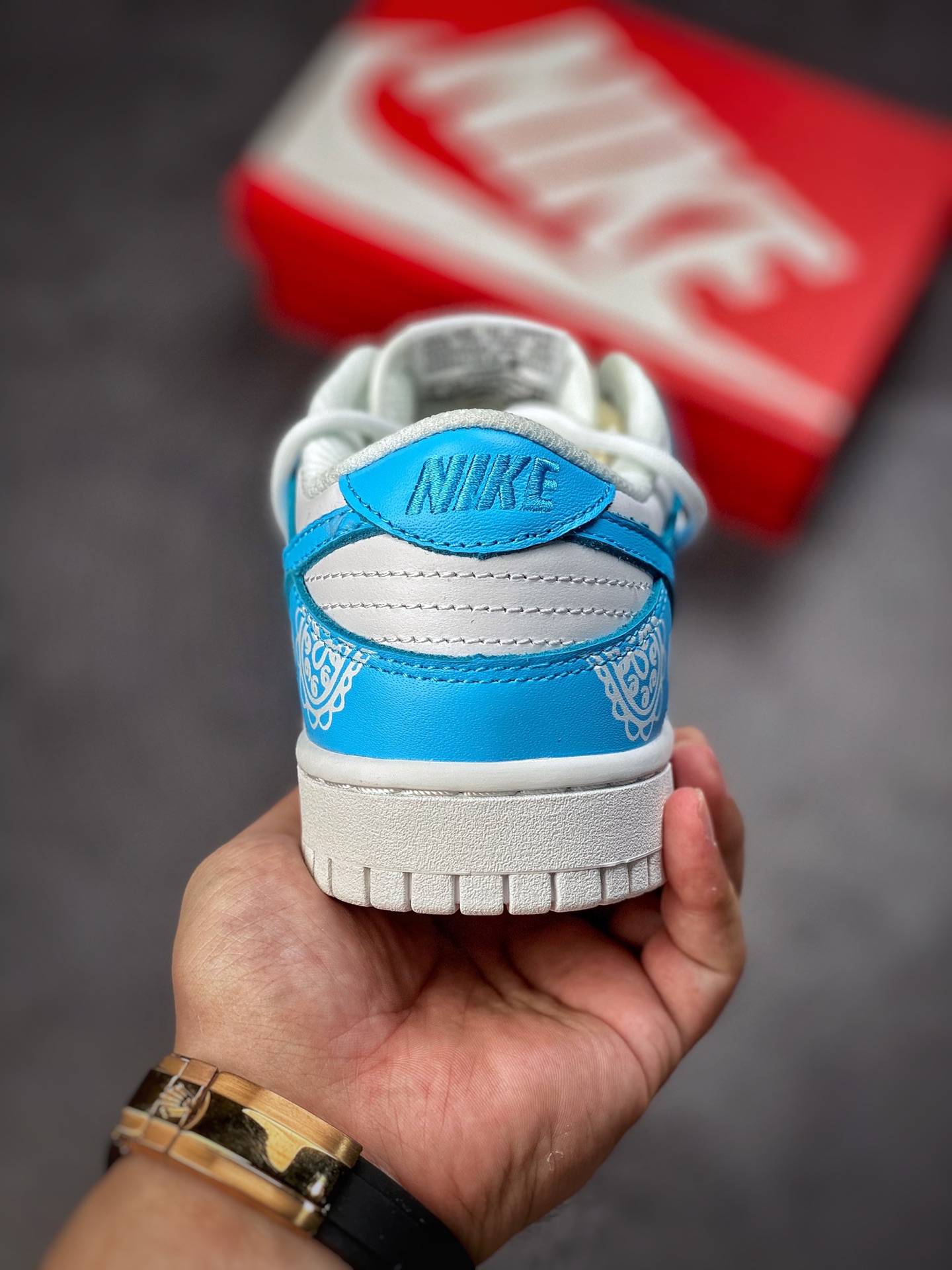 360 Nike SB Dunk Low “Triple White”北卡蓝腰果花 DD1503-109