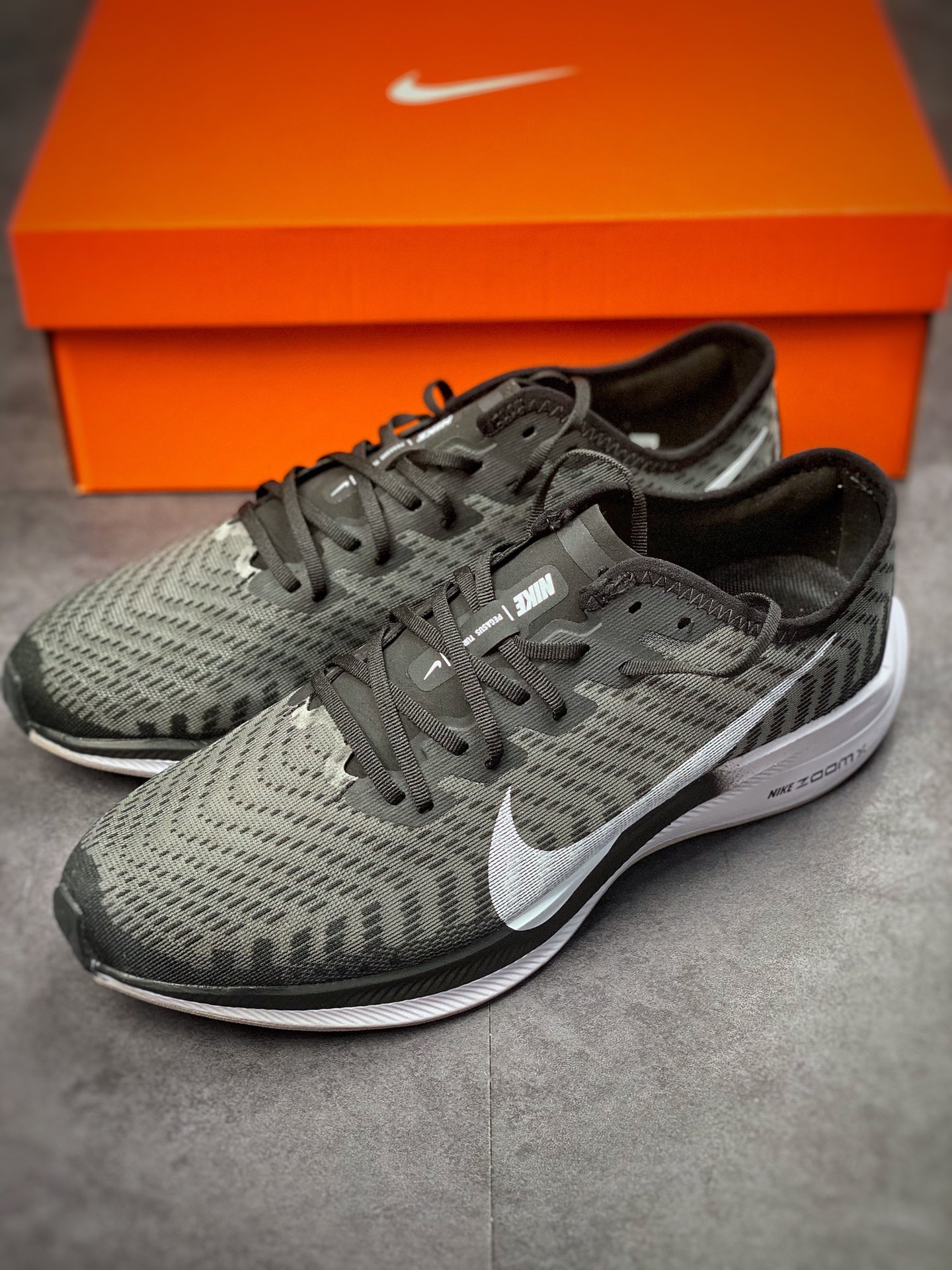 Nike Zoom Pegasus Turbo 2 Pegasus II Knit Breathable Cushioning Speed ??Running Shoes