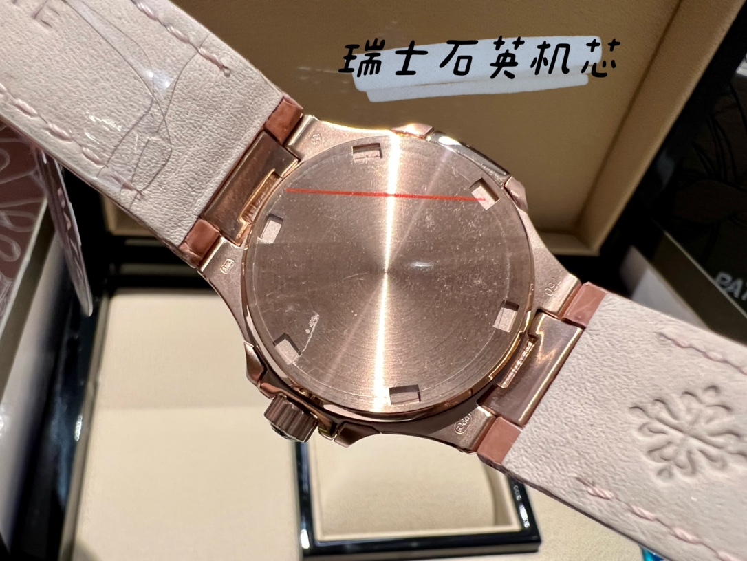 百达菲丽鹦鹉螺7010R 瑞士石英鳄鱼皮