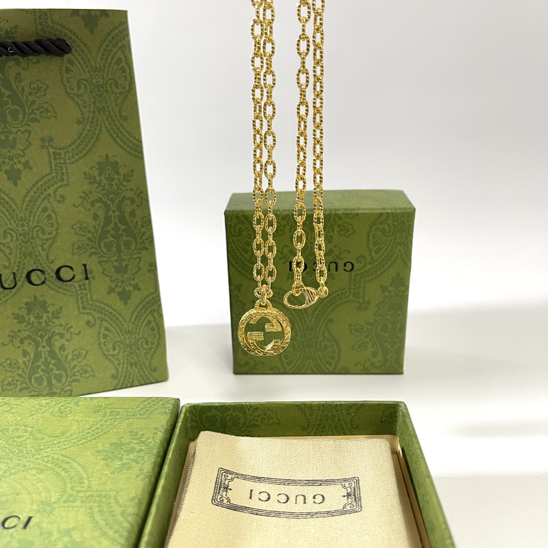 Gucci Joyas Collar Oro Amarillo Universal para hombres y mujeres