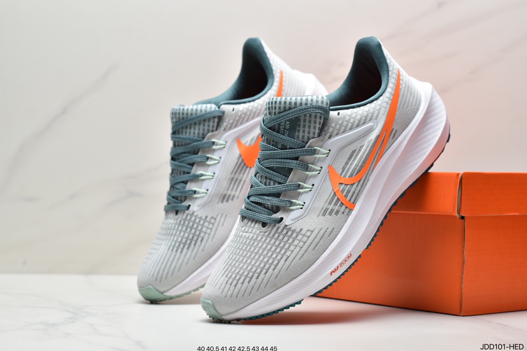 120 耐克Nike Zoom Pegasus 39”Sail/Cube Pink” 登月 39代超级飞马涡轮增压马拉松休闲运动慢跑鞋“网织运动鞋”