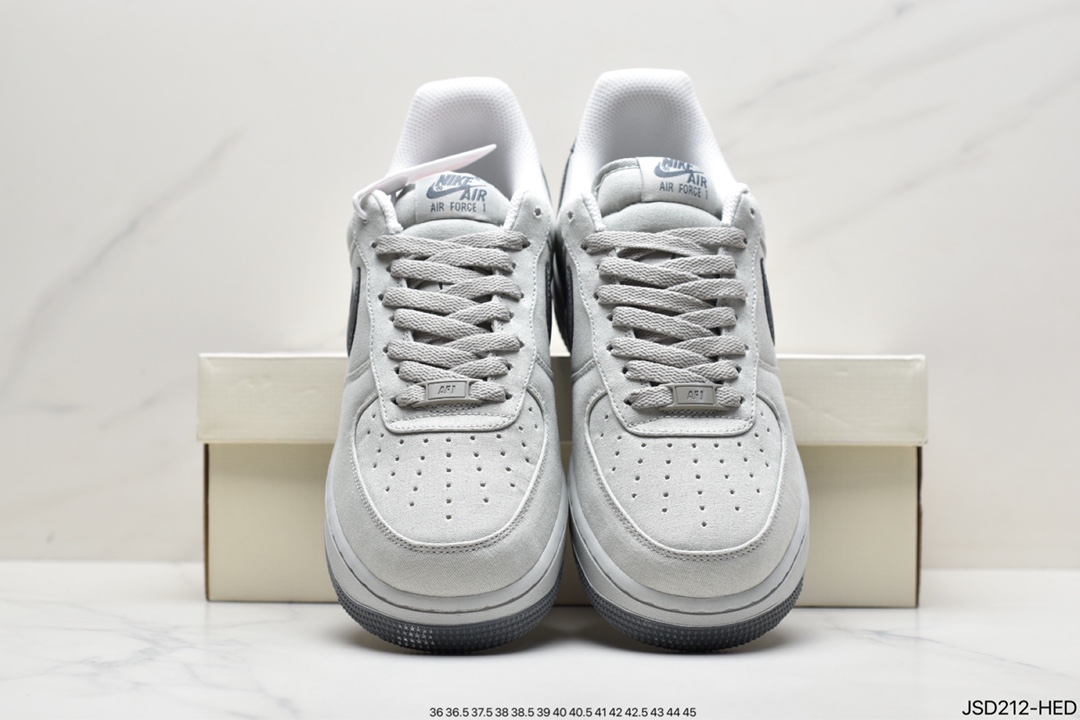 200 海外限量发售 NIke Air Force 1 ’07 蓝绿布面空军一号低帮休闲板鞋 DG2296-003