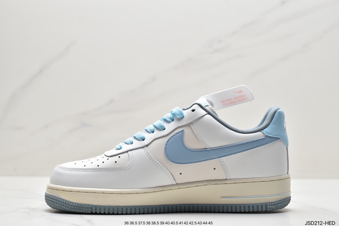 200  耐克Nike Air Force1 空军一号 白蓝 低帮休闲板鞋 CW3388