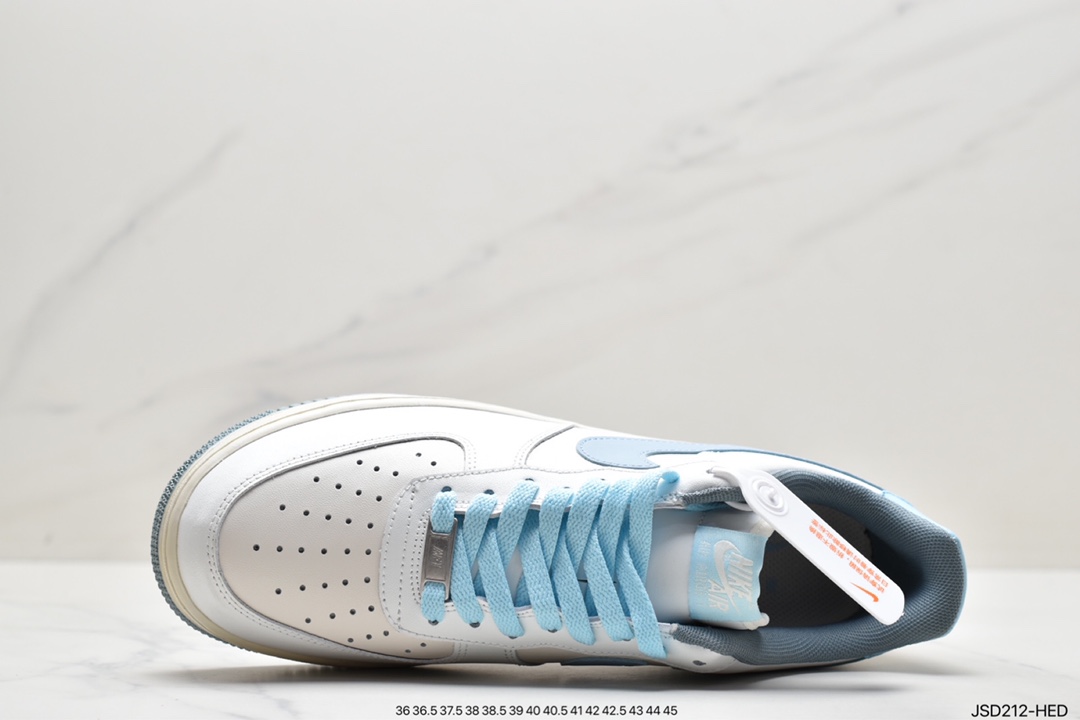 200  耐克Nike Air Force1 空军一号 白蓝 低帮休闲板鞋 CW3388