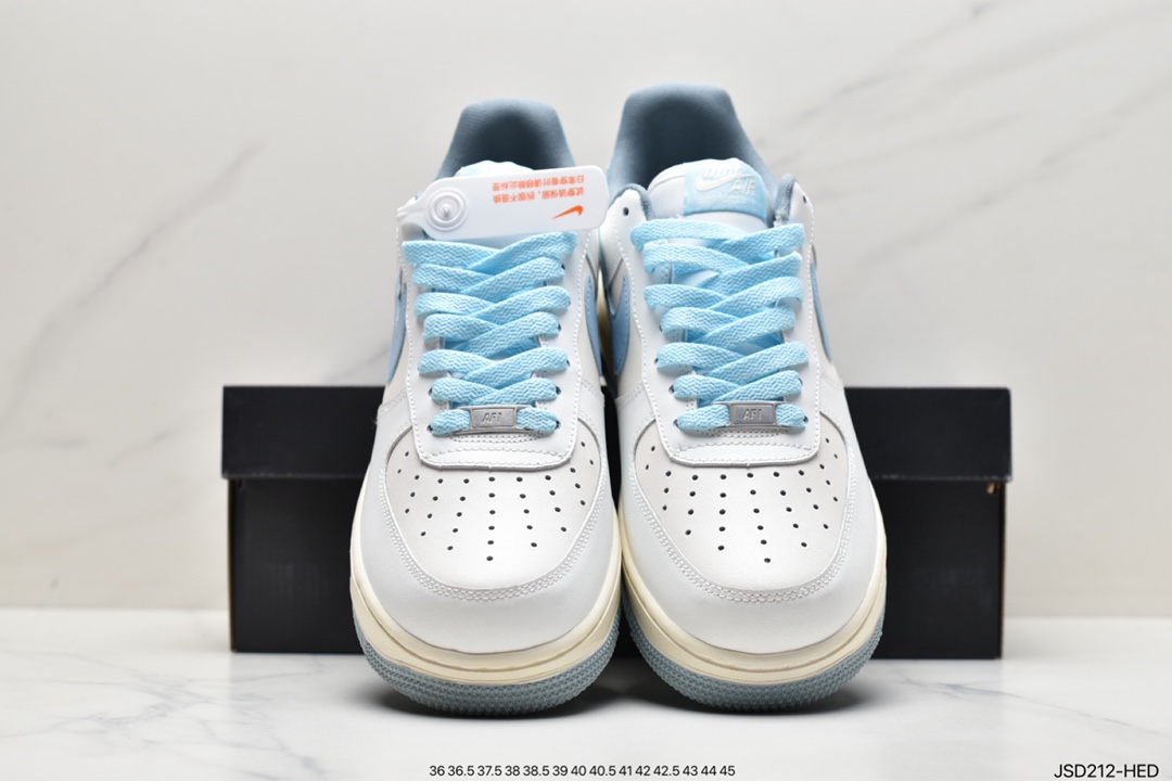200  耐克Nike Air Force1 空军一号 白蓝 低帮休闲板鞋 CW3388