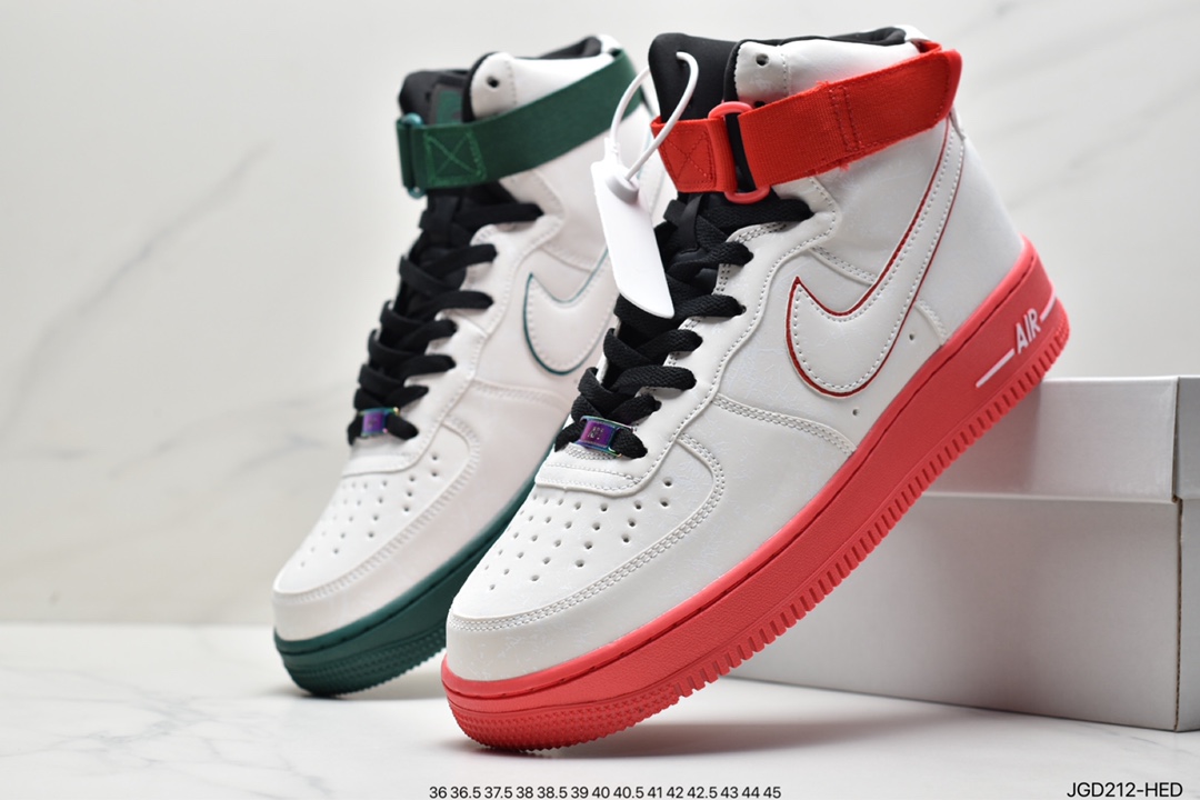 180 Air Force 1 High LE “China Hoop Dreams” 3M反光 红绿鸳鸯  CK4581-110