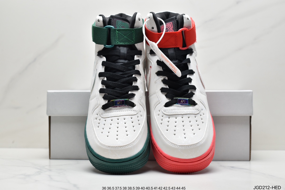 180 Air Force 1 High LE “China Hoop Dreams” 3M反光 红绿鸳鸯  CK4581-110