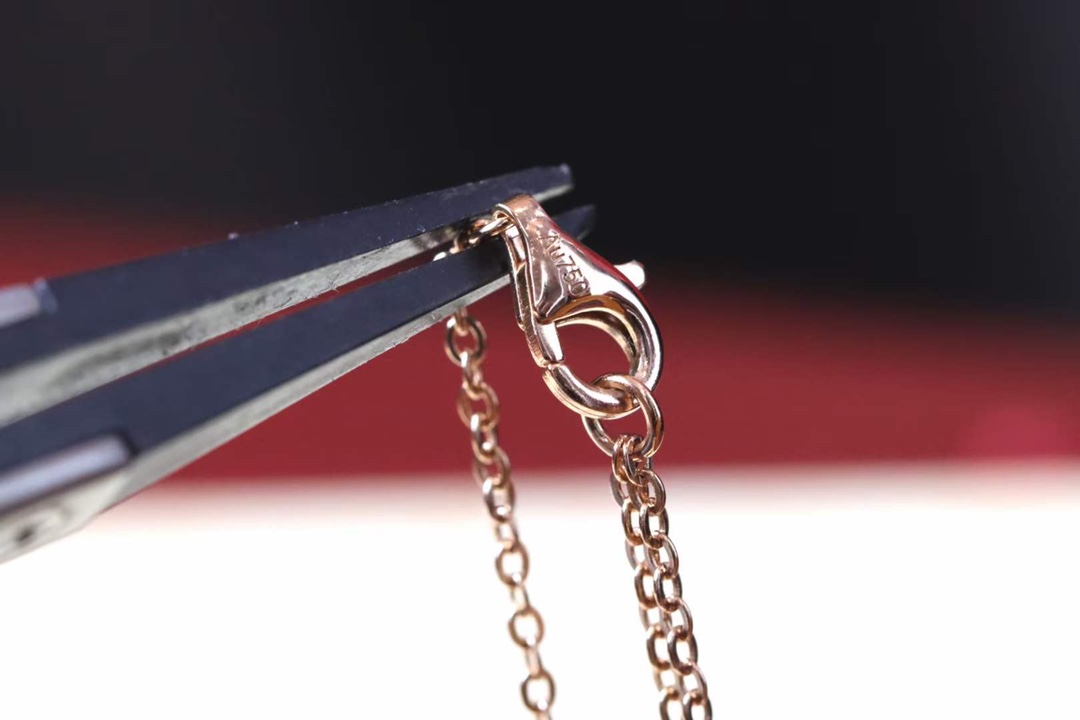 Cartier Cartier/卡地亚 玫瑰金满钻钉子锁骨项链