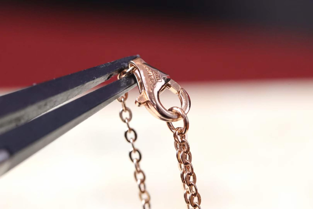 Cartier Cartier/卡地亚 玫瑰金满钻钉子锁骨项链