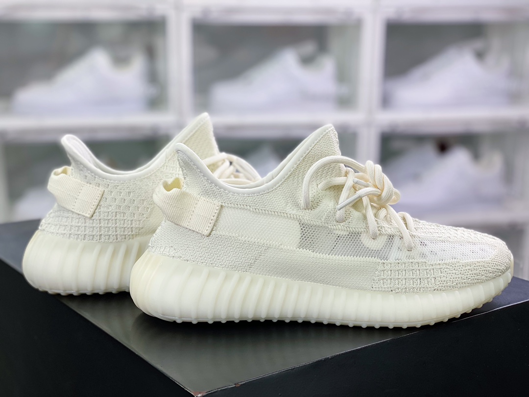 Kanye West x Yeezy Boost 350 V2 ”Pure Oat” Versatile Light Popcorn ”Pure White 2.0 Ice Cream” HQ6316