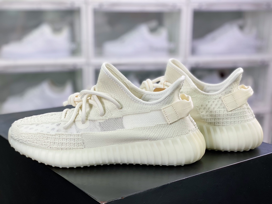 Kanye West x Yeezy Boost 350 V2 ”Pure Oat” Versatile Light Popcorn ”Pure White 2.0 Ice Cream” HQ6316