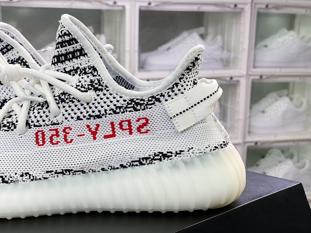 Kanye West x Yeezy Boost 350 V2 ”Zebra” Sports Jogging Shoes ”Zebra White Black Red Letter” CP9654