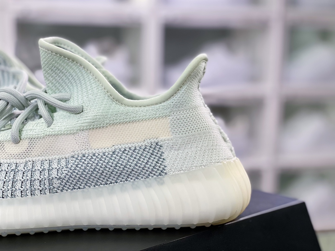 Kanye West x Yeezy Boost 350 V2 ”Pure Oat” all-match lightweight ”side-through new ice blue stitching starry sky” FW5317