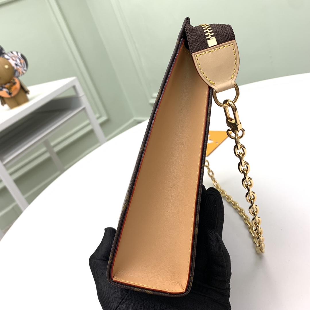 顶级】M81412👏👏Toiletry Pouch On Chain 手袋以创作于 1901 年、可作手拿包的 Monogram T 7