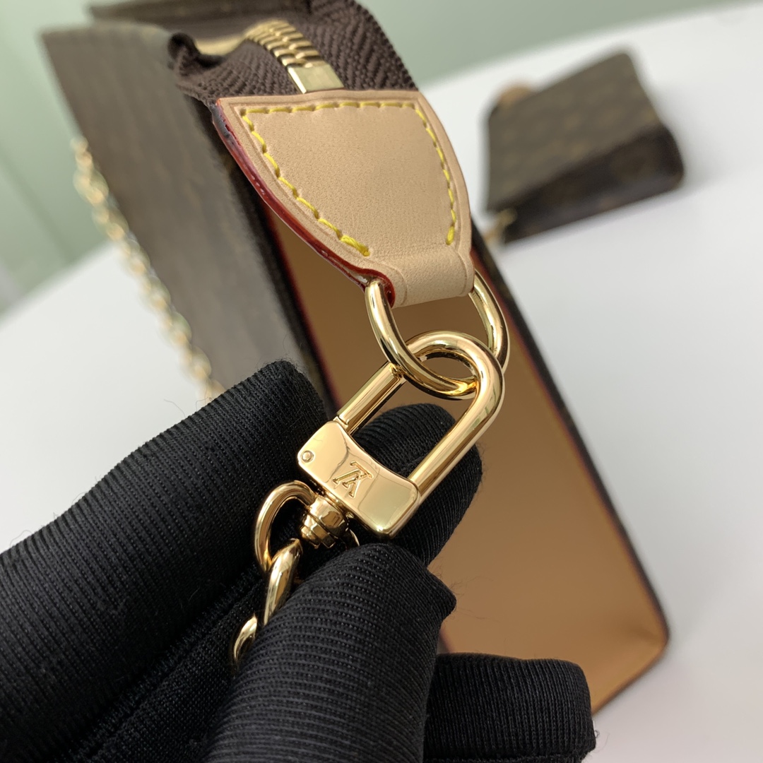 顶级】M81412👏👏Toiletry Pouch On Chain 手袋以创作于 1901 年、可作手拿包的 Monogram T 6