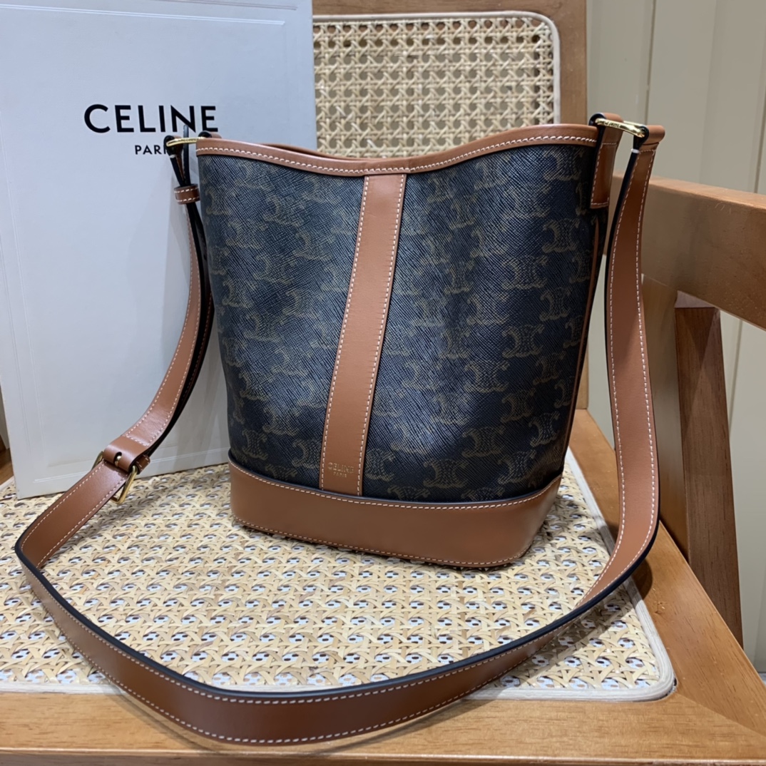CELINE SMALL BUCKET BAG 191442老花