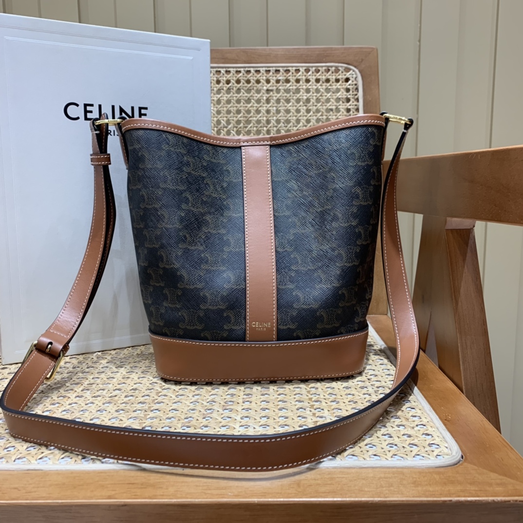 CELINE SMALL BUCKET BAG 191442老花