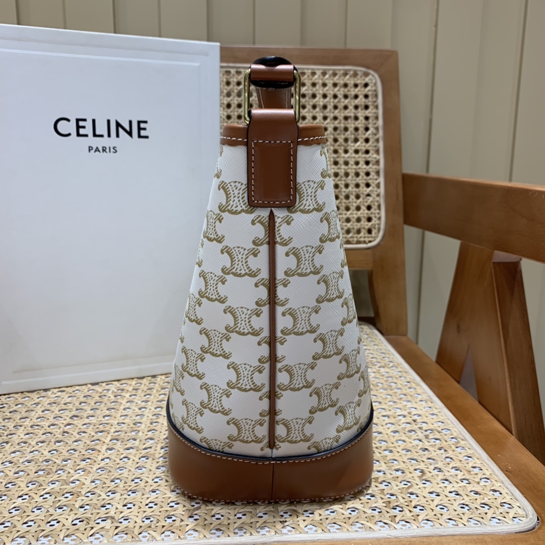 CELINE SMALL BUCKET BAG 191442白花