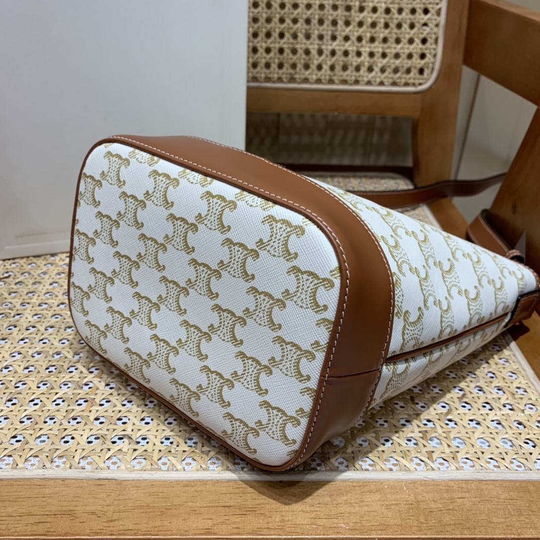 CELINE SMALL BUCKET BAG 191442白花