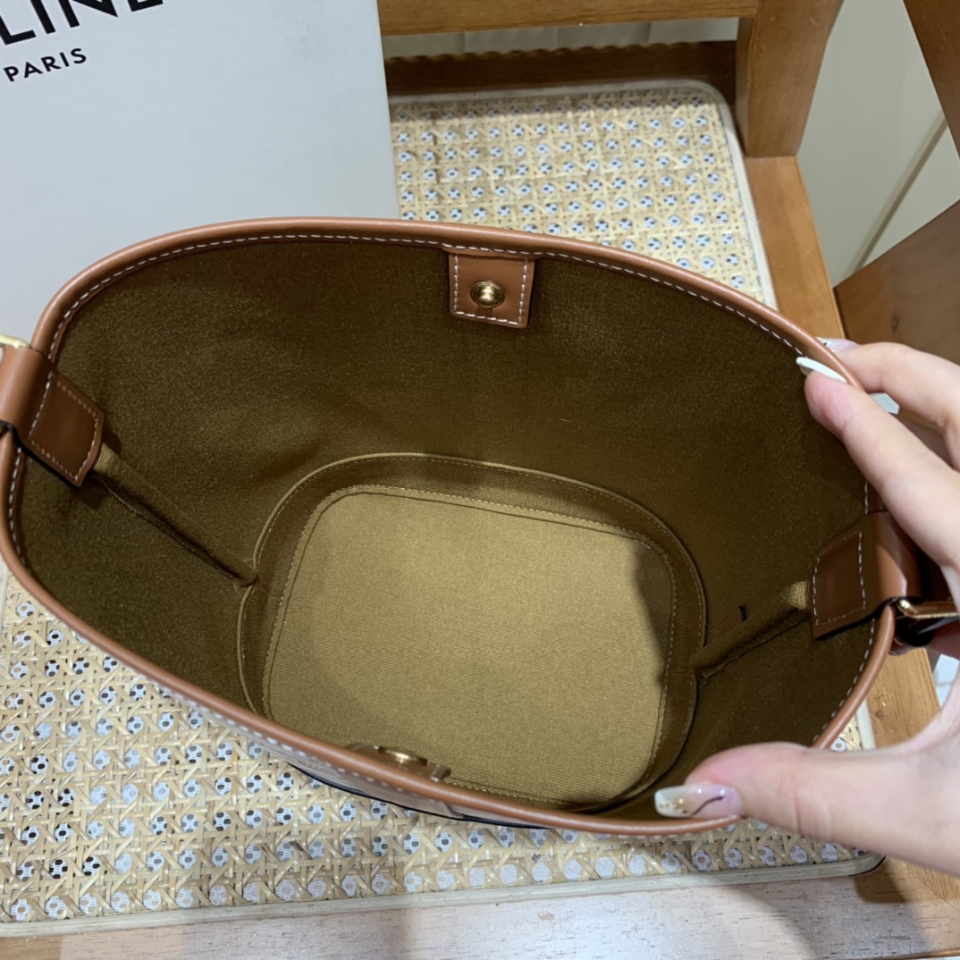 CELINE SMALL BUCKET BAG 191442白花