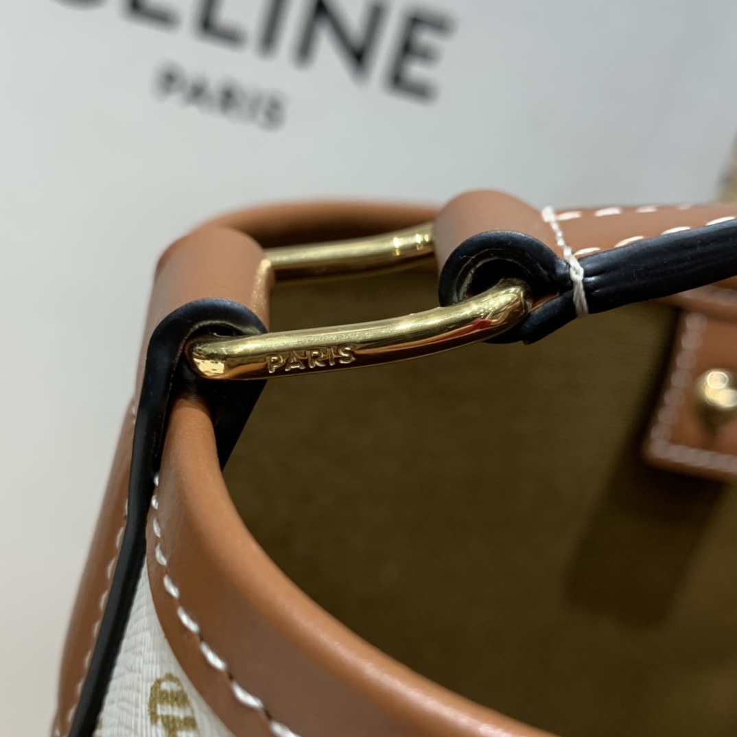 CELINE SMALL BUCKET BAG 191442白花
