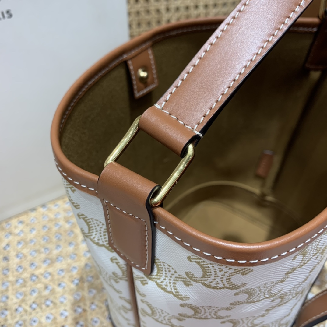 CELINE SMALL BUCKET BAG 191442白花