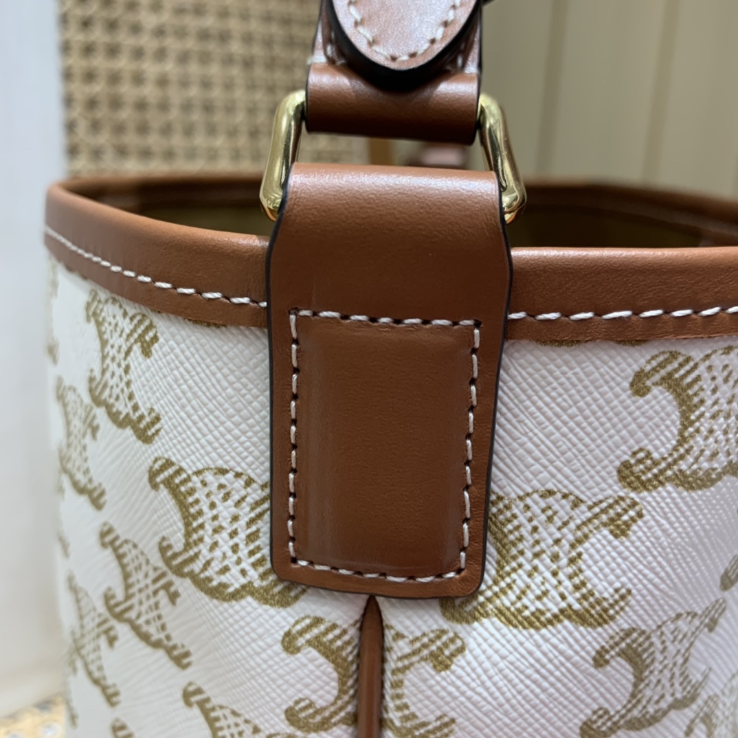 CELINE SMALL BUCKET BAG 191442白花