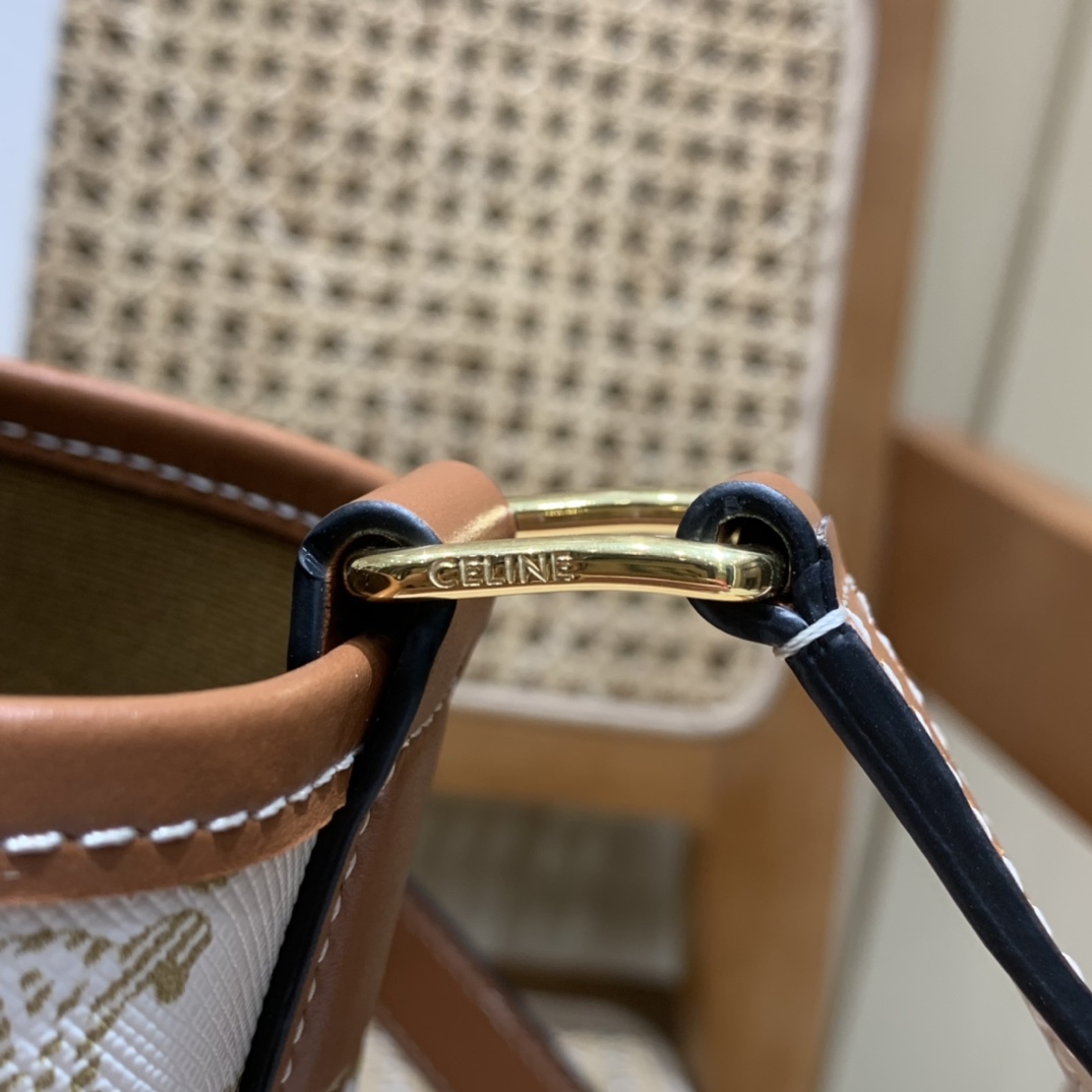 CELINE SMALL BUCKET BAG 191442白花