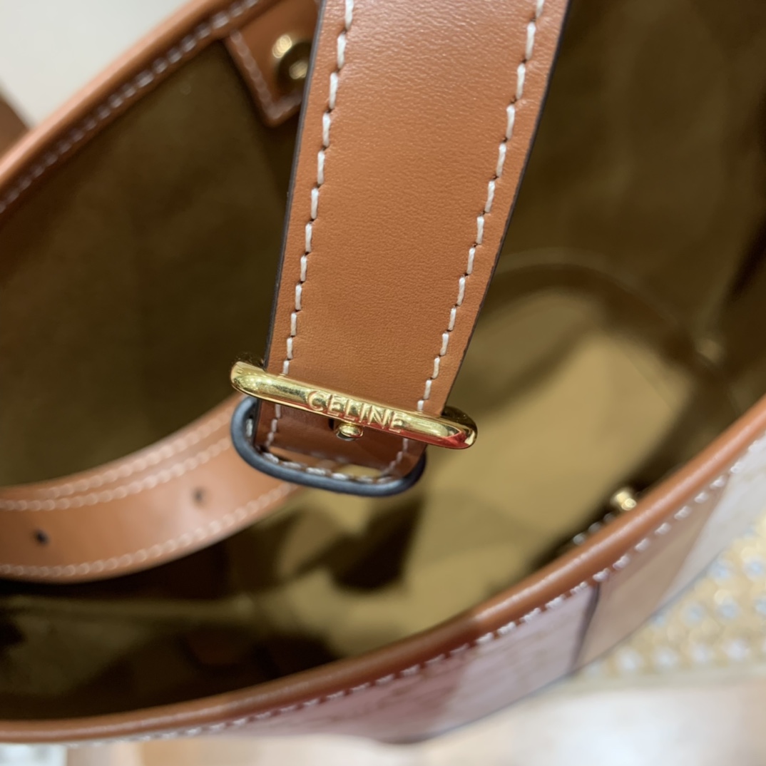 CELINE SMALL BUCKET BAG 191442白花