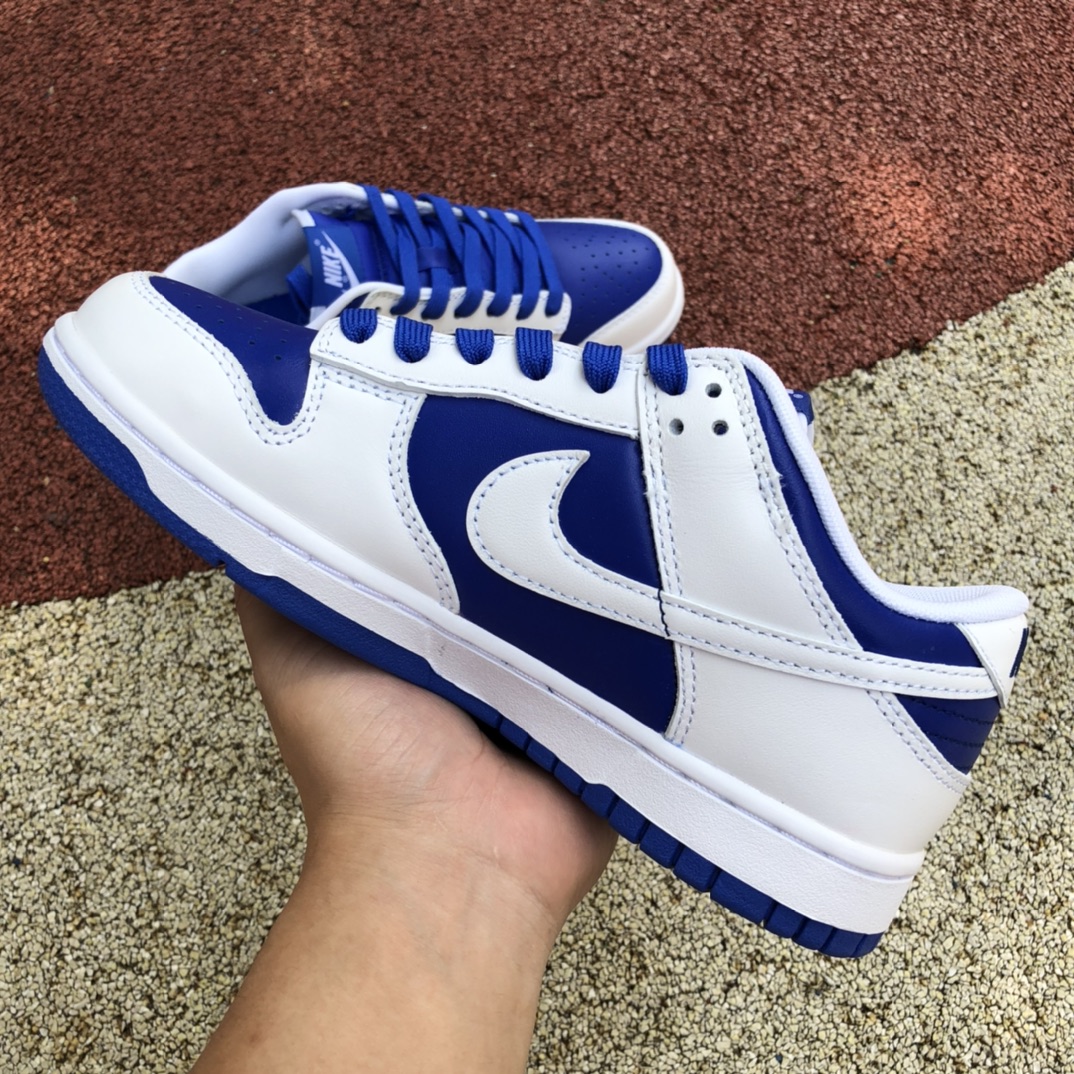 Dunk赛车蓝low Nike Dunk Low Retro 白蓝 赛车蓝 复古低帮休闲滑板鞋DD1391-401
