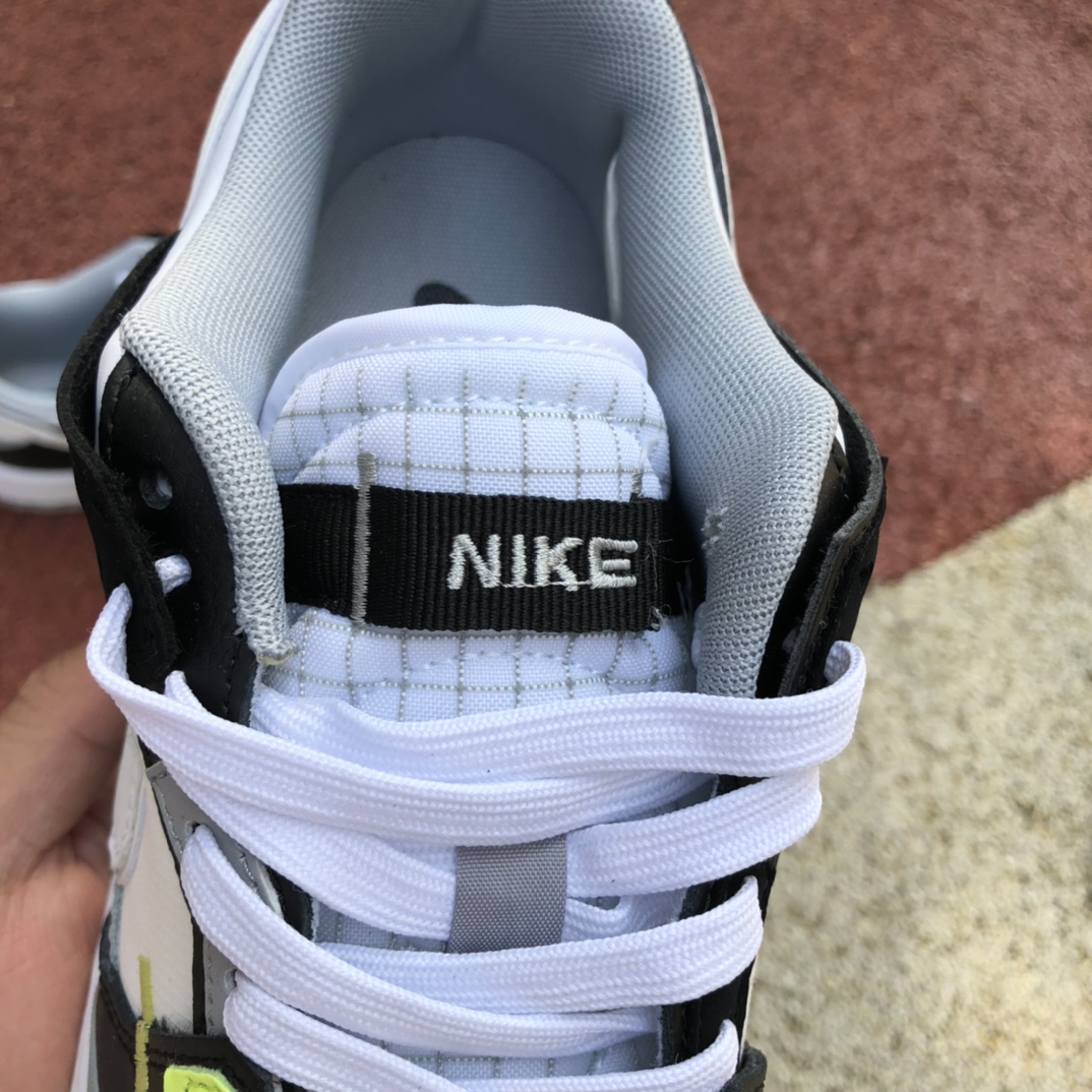 Dunk Scrap 黑白绿  Nike Dunk Scrap黑白绿 缝合怪休闲低帮板鞋 DC9723-001