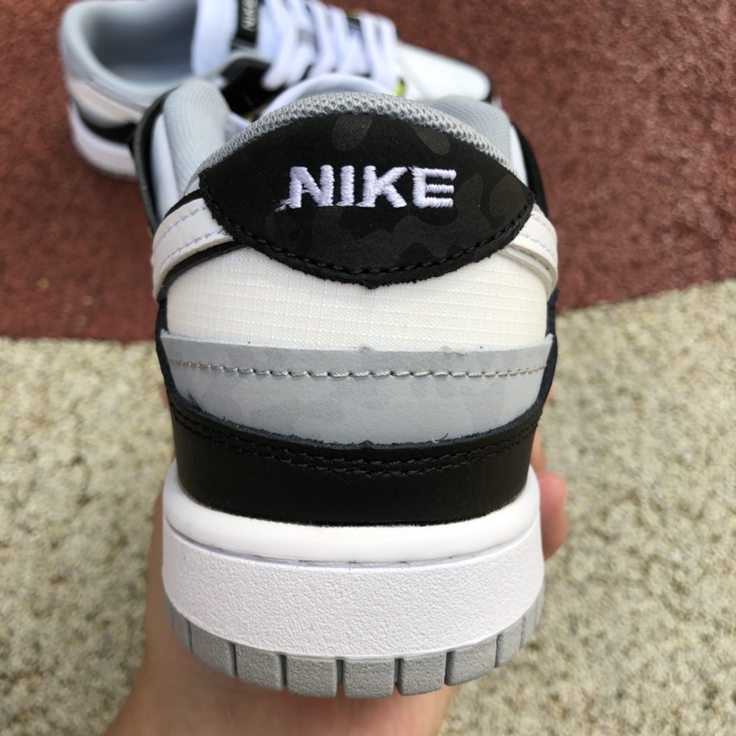 Dunk Scrap 黑白绿  Nike Dunk Scrap黑白绿 缝合怪休闲低帮板鞋 DC9723-001