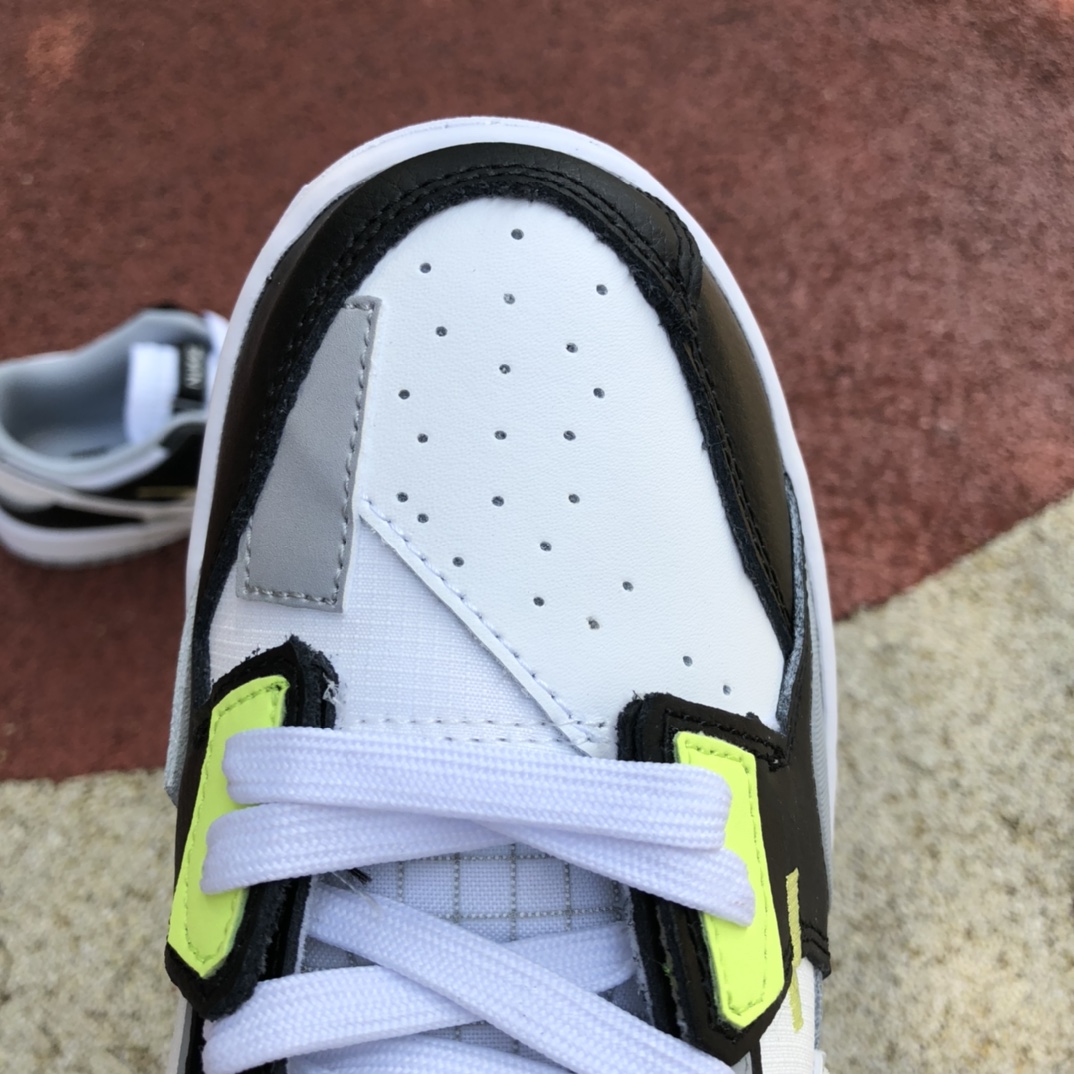 Dunk Scrap 黑白绿  Nike Dunk Scrap黑白绿 缝合怪休闲低帮板鞋 DC9723-001