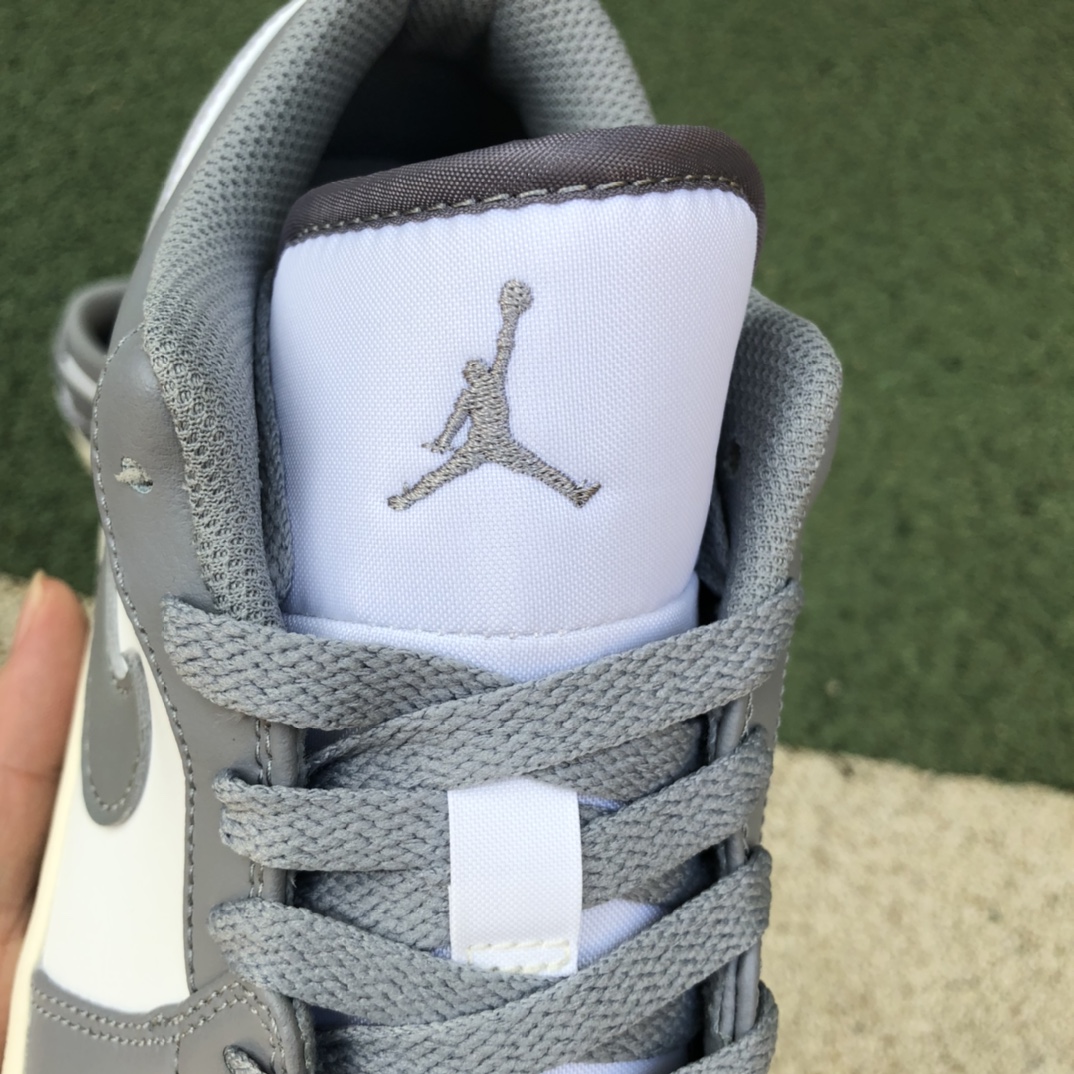 300  纯原版Air Jordan 1 Low AJ1复古灰 做旧 低帮篮球鞋553558-053