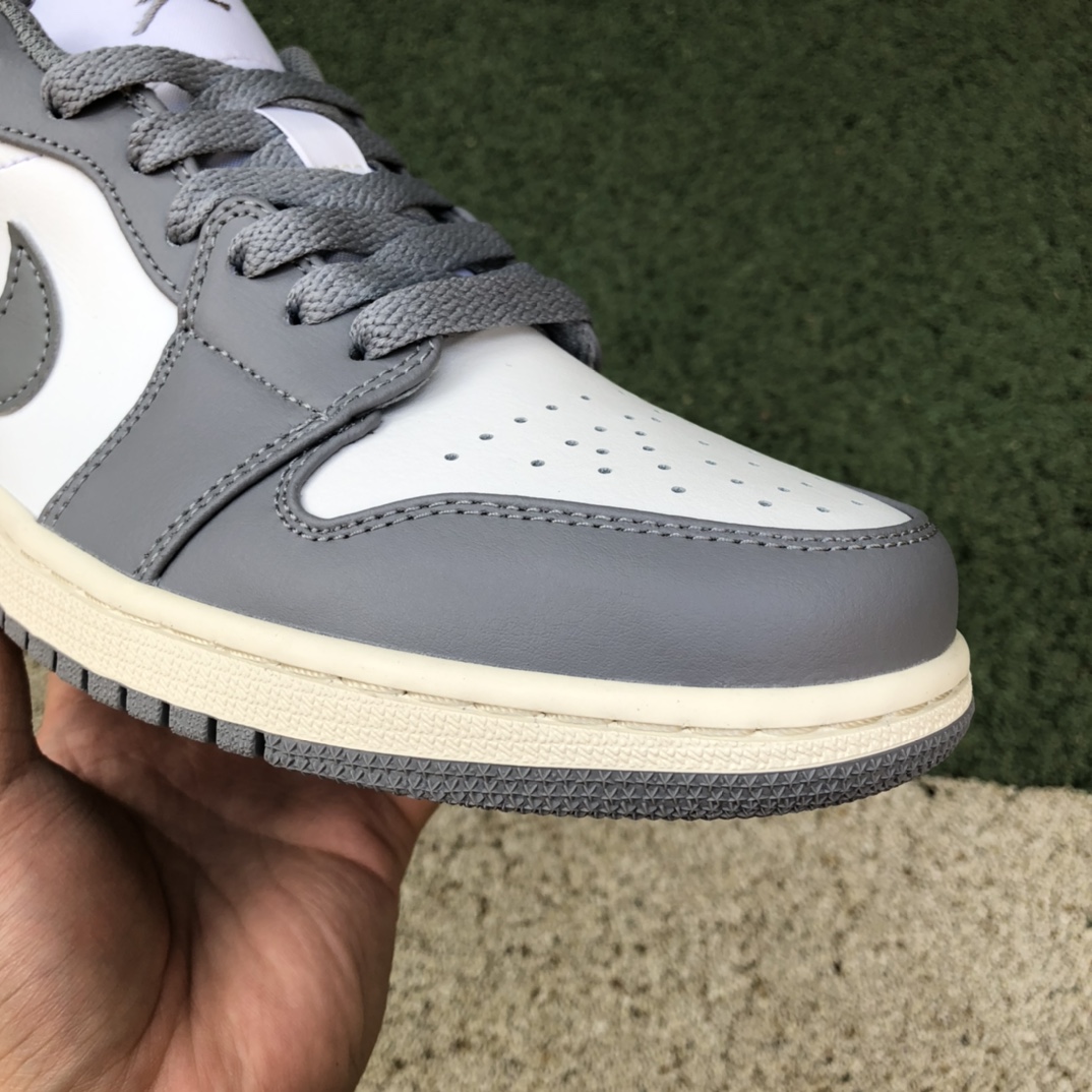 300  纯原版Air Jordan 1 Low AJ1复古灰 做旧 低帮篮球鞋553558-053