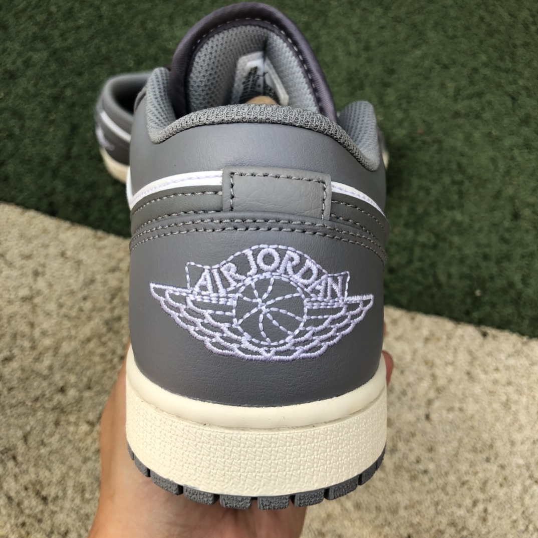 300  纯原版Air Jordan 1 Low AJ1复古灰 做旧 低帮篮球鞋553558-053