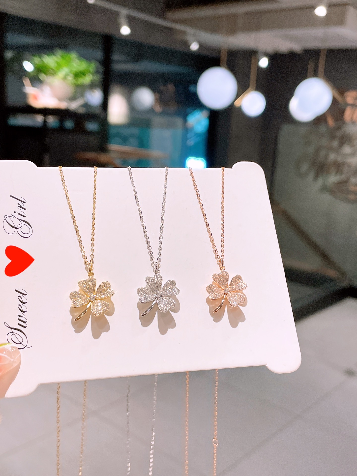 Feinsilber Kette Verspielt Weihnachten Silber