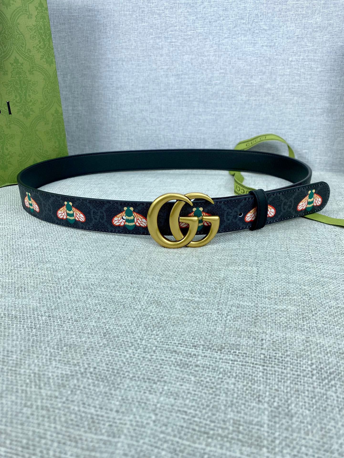 宽度3.0cmGUCCI蜜蜂图案是G