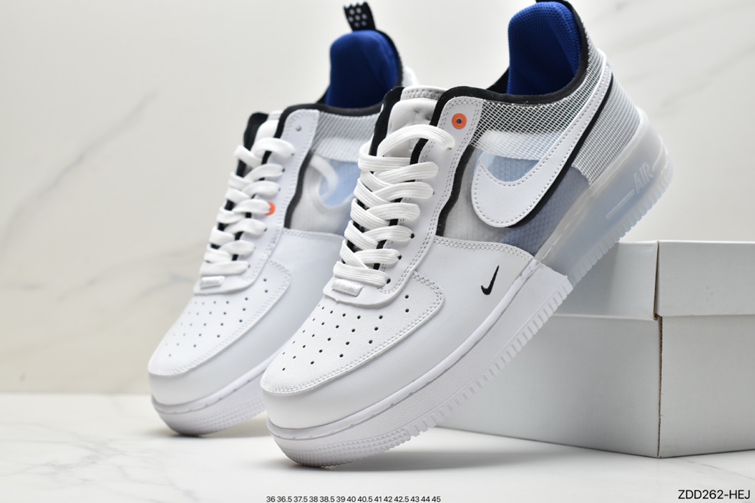 230  Nike Air Force 1 React 网纱白黄DH7615-100