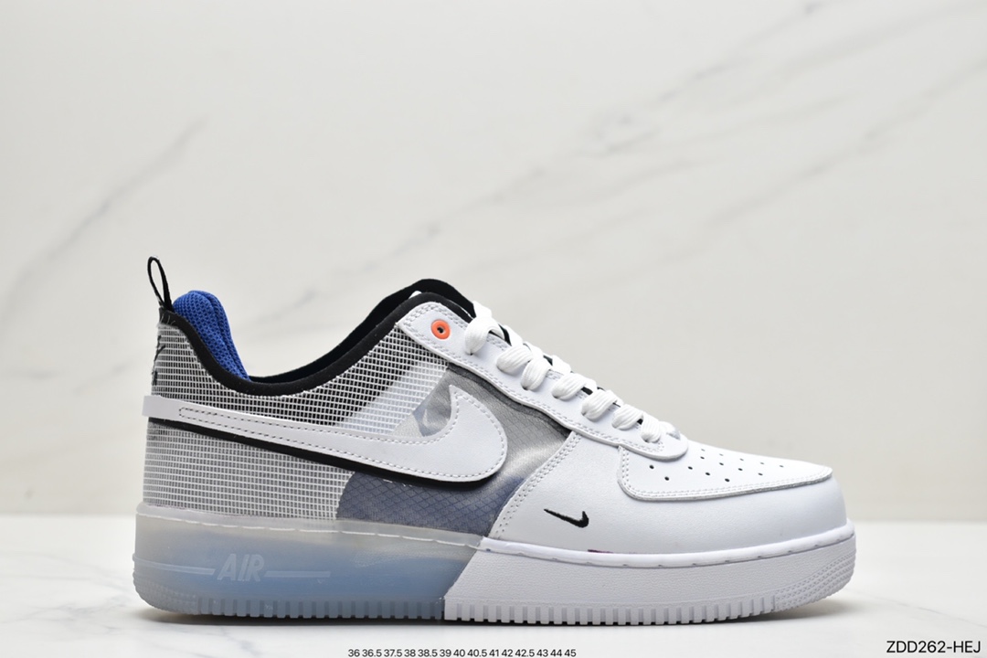 230  Nike Air Force 1 React 网纱白黄DH7615-100