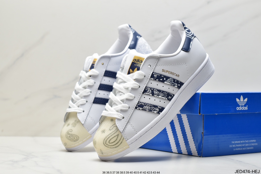 Adidas Adidas Originals SUPERSTAR Shell Head Classic Small White Board Shoes GW3310