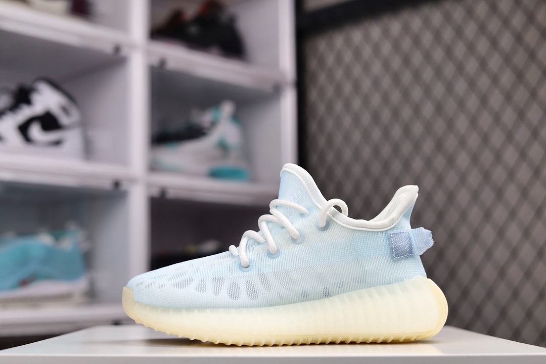H0 （童鞋)阿迪Yeezy 350 V2 冰丝新配色 市面唯一独家完美鞋型多次校准 低趴姿态匹配辰元原厂织面 编织密度同原鞋 百宏原厂鞋带巴斯夫Boost原底 脚感回弹和公司货一模一样