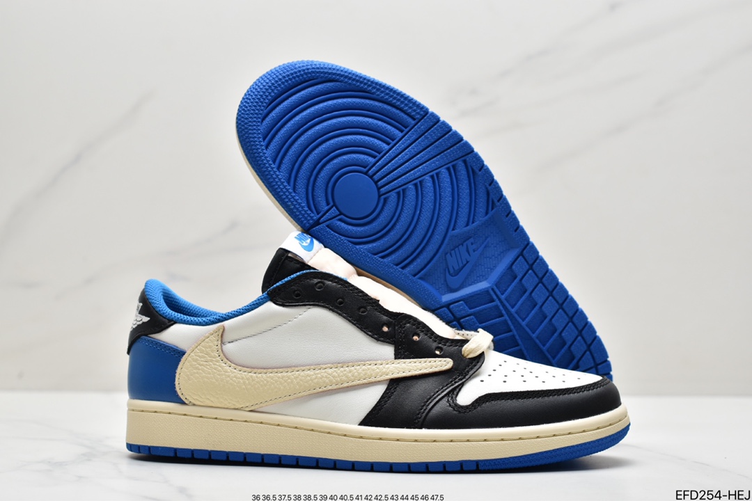 fragment design x Travis Scott x Nike Air Jordan 1 Low OG SP”Black/Green Toe”AJ1 Jordan Generation DM7866-140