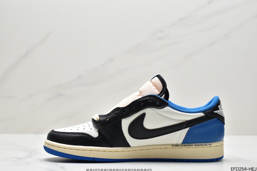 fragment design x Travis Scott x Nike Air Jordan 1 Low OG SP”Black/Green Toe”AJ1 Jordan Generation DM7866-140