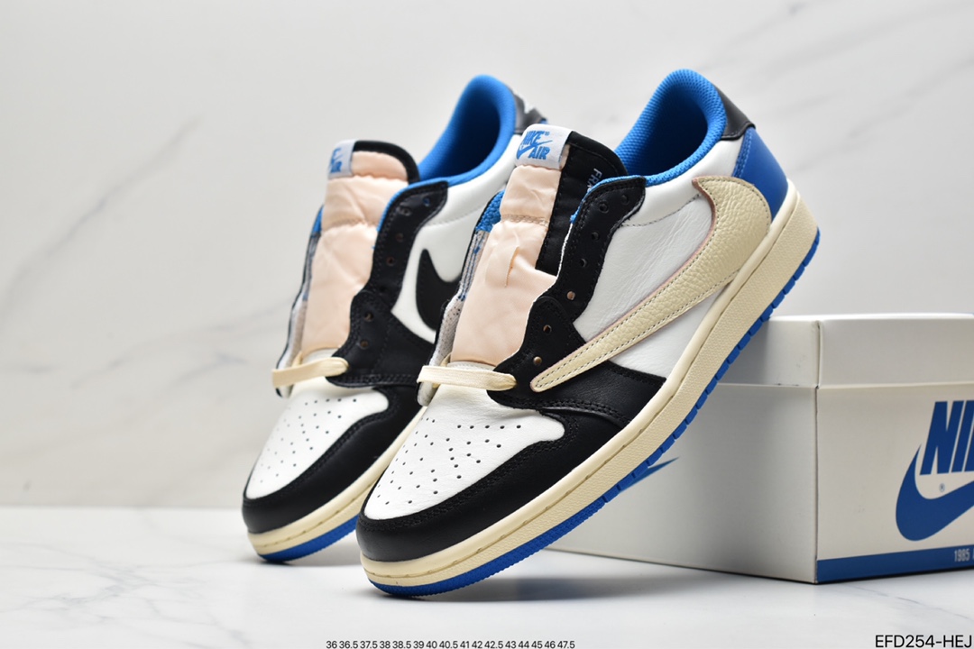 fragment design x Travis Scott x Nike Air Jordan 1 Low OG SP”Black/Green Toe”AJ1 Jordan Generation DM7866-140