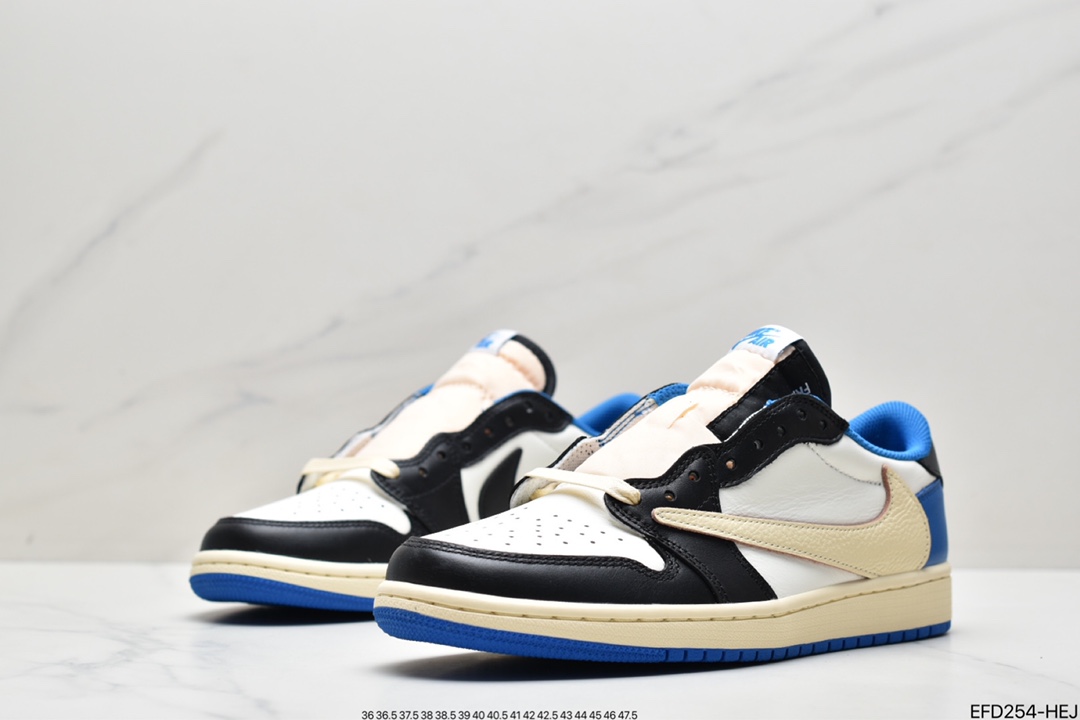 fragment design x Travis Scott x Nike Air Jordan 1 Low OG SP”Black/Green Toe”AJ1 Jordan Generation DM7866-140