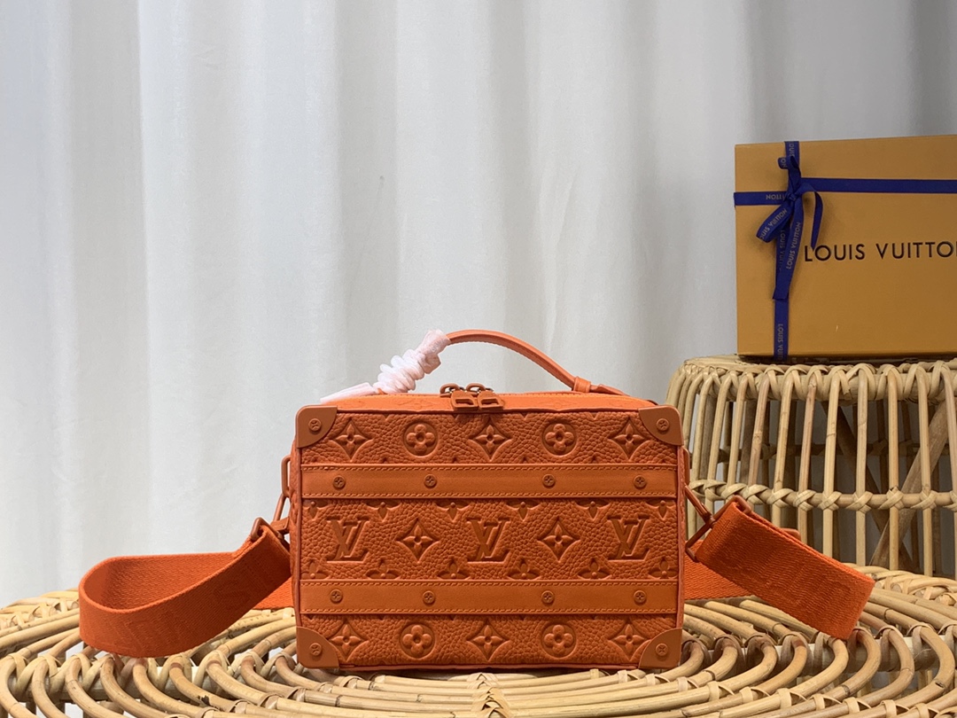 Louis Vuitton LV Soft Trunk Bags Handbags 2023 Luxury Replicas
 Orange Taurillon m20956